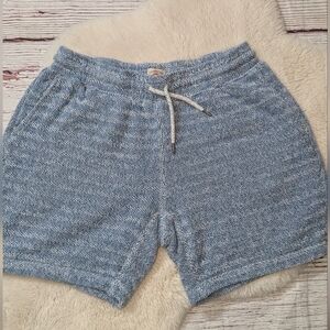 Faherty Men’s Whitewater Sweatshort Pull-On Textured Shorts, Whitewater Large